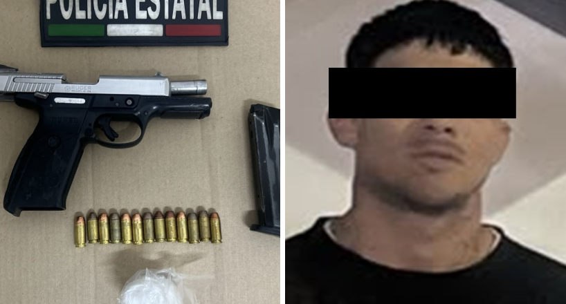 Detiene Policía Estatal a hombre armado en Hermosillo