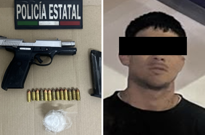 Detiene Policía Estatal a hombre armado en Hermosillo