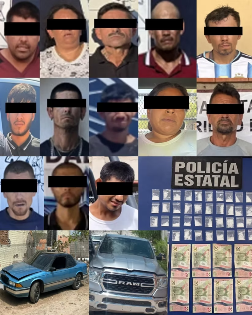 Acciones operativas de la Policía Estatal aseguran más de mil dosis de narcótico