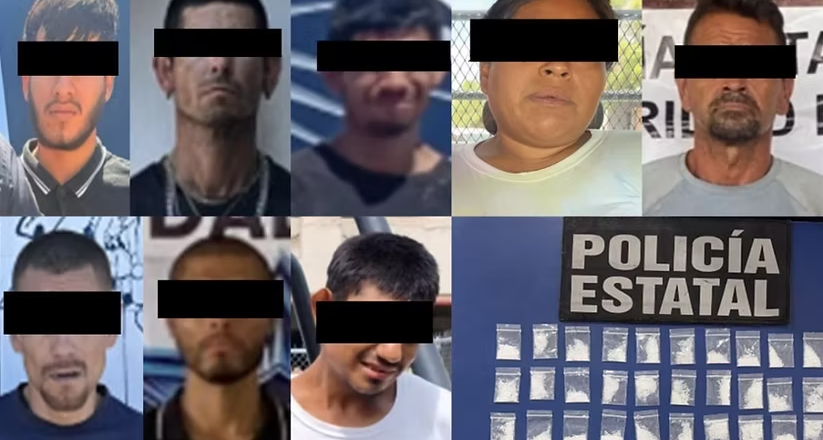 Acciones operativas de la Policía Estatal aseguran más de mil dosis de narcótico
