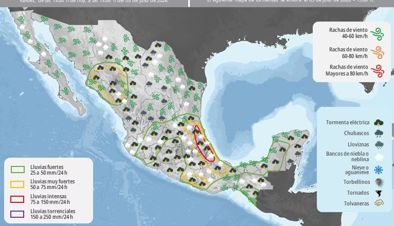 Prevé CEPC ambiente muy caluroso y probabilidad de lluvias aisladas en zonas serranas de Sonora durante el fin de semana
