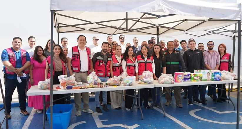 Gobierno de Sonora instala Centro de Acopio para apoyar a familias afectadas por el sismo en Venezuela