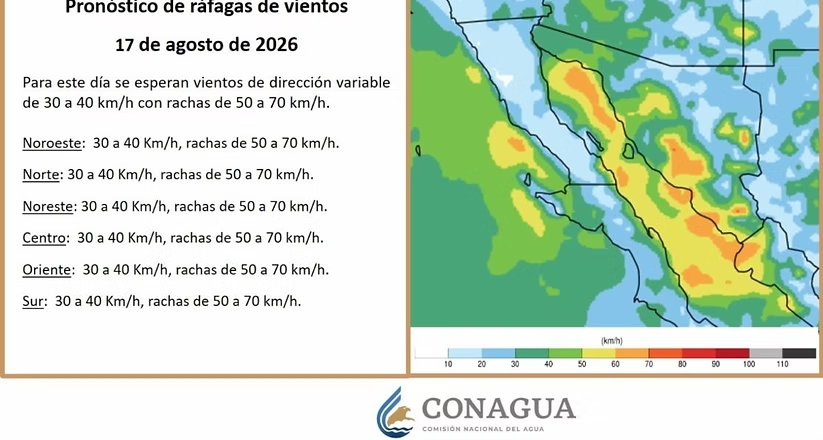CEPC Sonora advierte por temperaturas de hasta 46 grados y tormentas