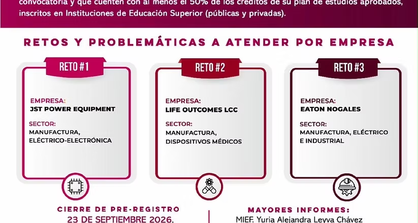 Gobierno de Sonora fortalece la vinculación entre jóvenes universitarios y la industria en Nogales