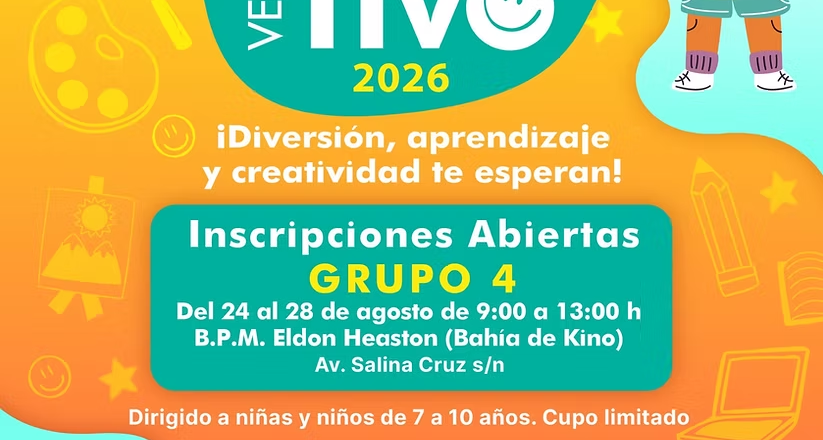 Diviértete y aprende en el Campamento de Verano Creativo en Bahía de Kino