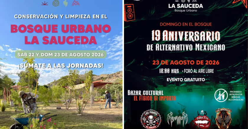 Gobierno de Sonora invita a disfrutar de un fin de semana de actividades gratuitas en el Bosque Urbano La Sauceda