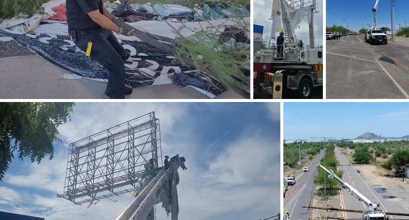 Atiende Gobierno Municipal reportes por lluvias y fuertes vientos