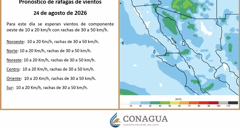 CEPC informa que continuarán las altas temperaturas y posibles lluvias vespertinas en Sonora