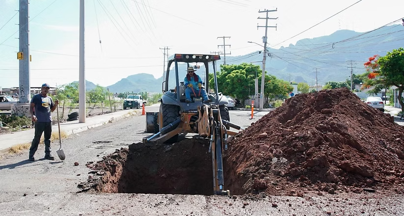 Inicia Ayuntamiento de Guaymas obra de pavimentación en sector Guaymas Norte