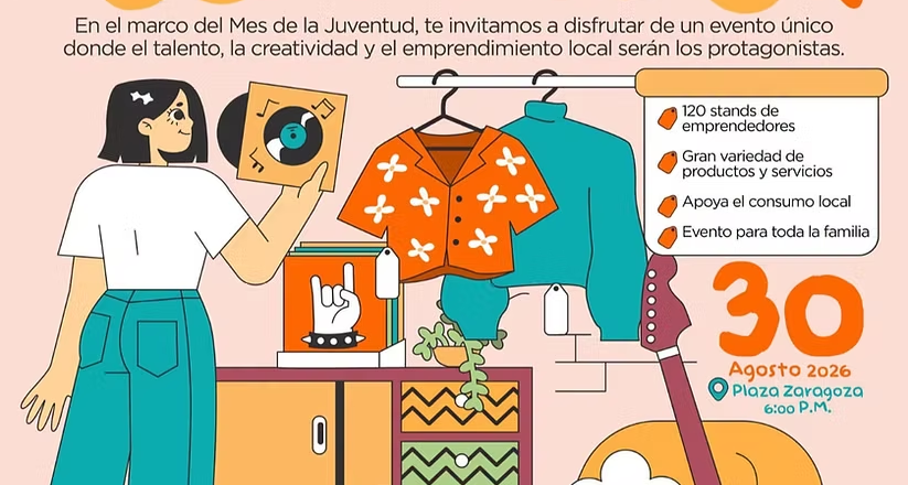 Invita Ayuntamiento de Hermosillo a disfrutar talento joven y emprendimiento local en Bazar Con Todo