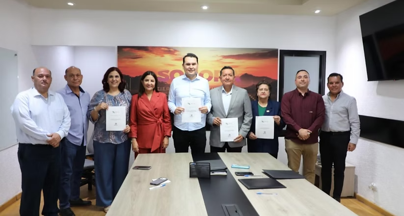 Gobierno de Sonora beneficia a trabajadores de Cecyte con la firma del Convenio de Revisión Salarial