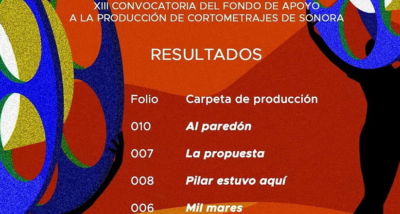 Anuncia Gobierno de Sonora resultados de convocatoria de apoyo a la producción de cortometrajes