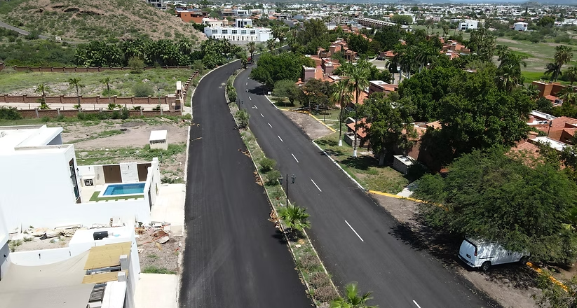 Está por concluir pavimentación del Camino de los Yaquis en San Carlos