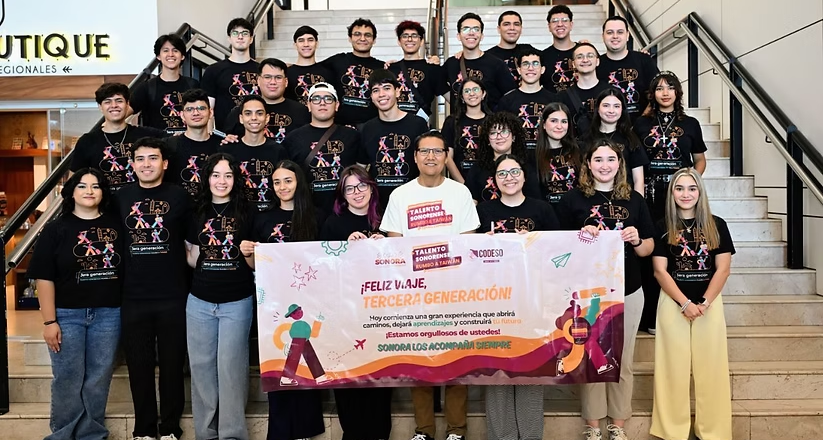 Comienza el sueño de 30 jóvenes de la tercera generación de Talento Sonorense Rumbo a Taiwán