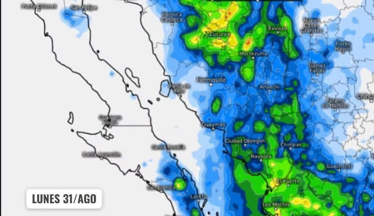 Protección Civil Sonora informa sobre tormentas y altas temperaturas en la entidad