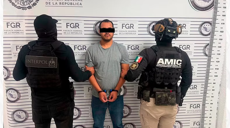 Capturan AMIC e INTERPOL México a objetivo prioritario con fines de extradición
