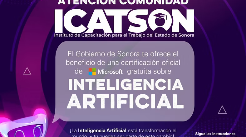 Gobierno de Sonora fortalece la capacitación en inteligencia artificial a través de Icatson