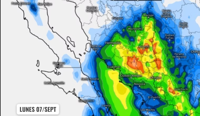 Prevé Protección Civil lluvias fuertes y altas temperaturas en Sonora