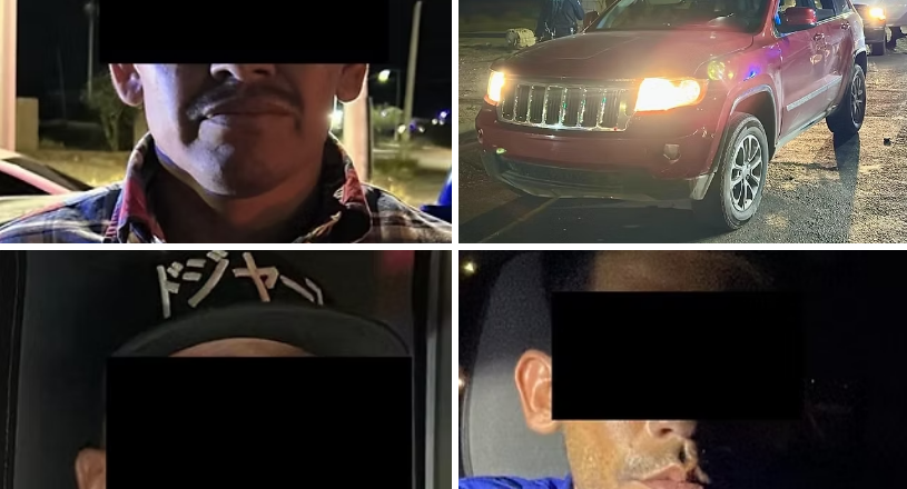 Operativo coordinado de PESP, AMIC y Defensa detiene a tres hombres con armas de fuego en Hermosillo