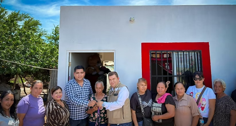 Mejora Gobierno de Sonora condiciones de vivienda para familias de Bácum