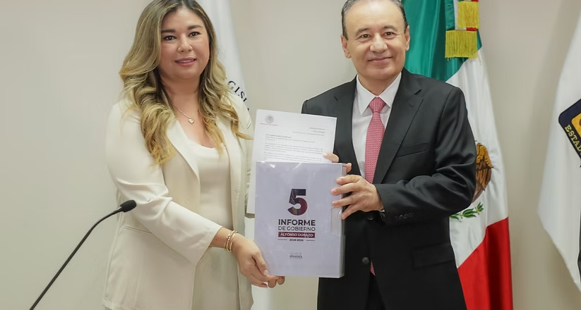 Recibe Congreso de Sonora Quinto Informe de Gobierno de Alfonso Durazo