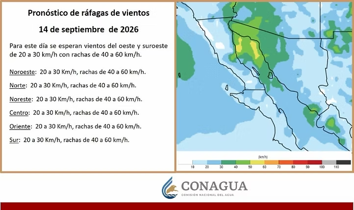 Protección Civil Sonora llama a extremar precauciones ante lluvias y altas temperaturas en esta semana
