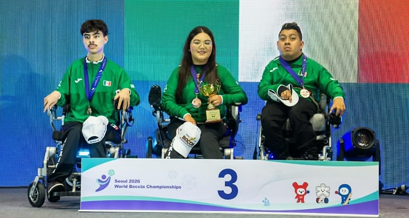 Logra sonorense medalla de bronce en equipos en Campeonato Mundial de Boccia